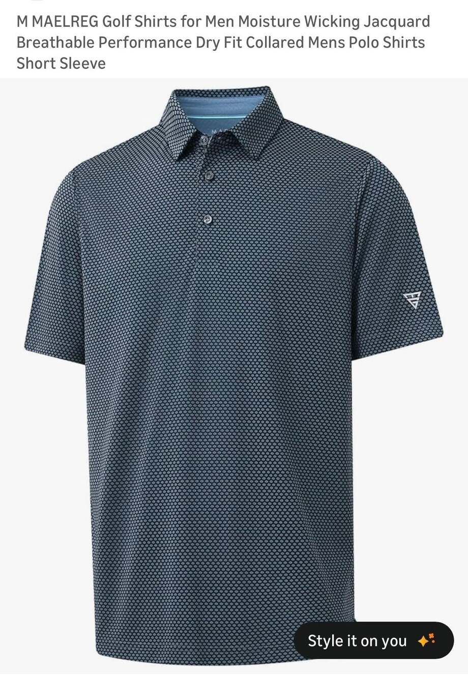 M Maelreg Mens Golf Shirt Moisture Wicking Performance Golf Shirts 3XL